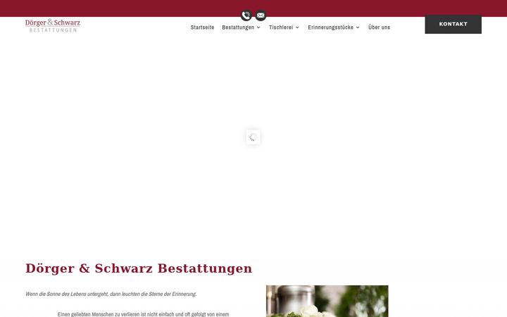 Screenshot of doerger-schwarz-bestattungen.de