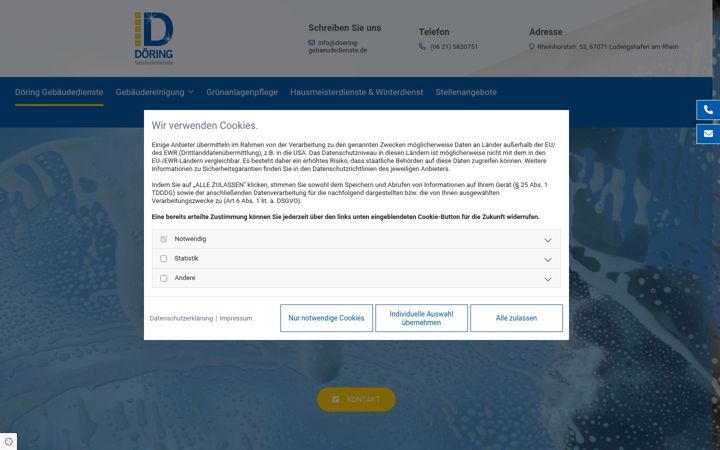 Screenshot of doering-gebaeudedienste.de