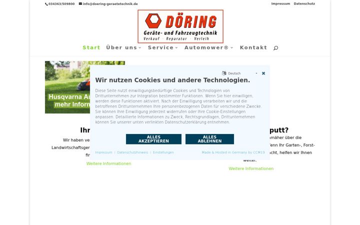 Captură de ecran a doering-geraetetechnik.de