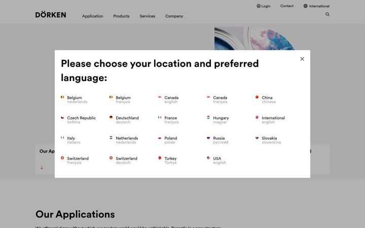 Screenshot of doerken.com