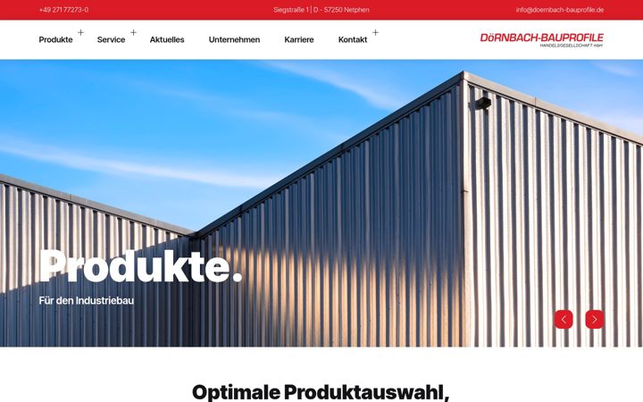 Screenshot of doernbach-bauprofile.de