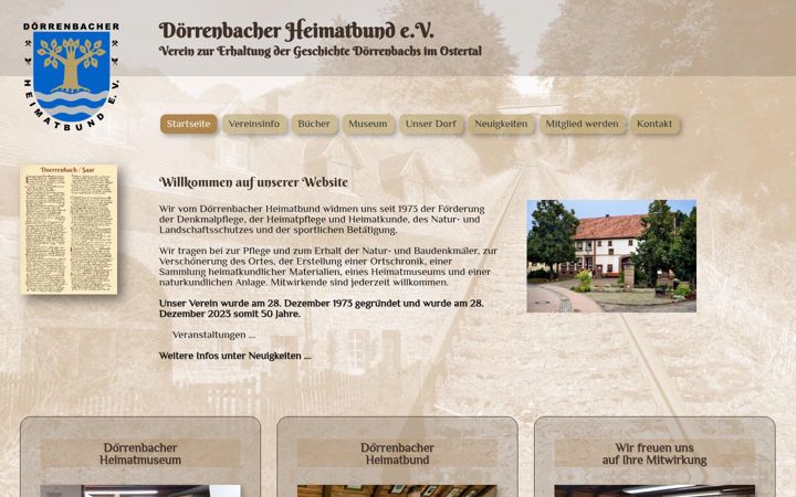 Skærmbillede af doerrenbacher-heimatbund.de
