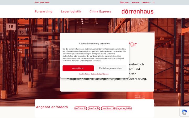 Screenshot of doerrenhaus.com