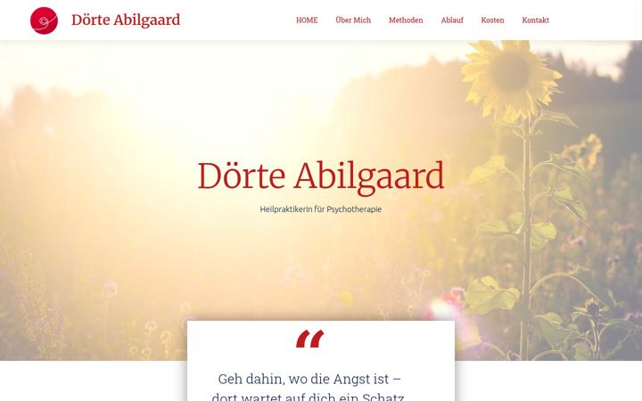 Screenshot von doerteabilgaard.de