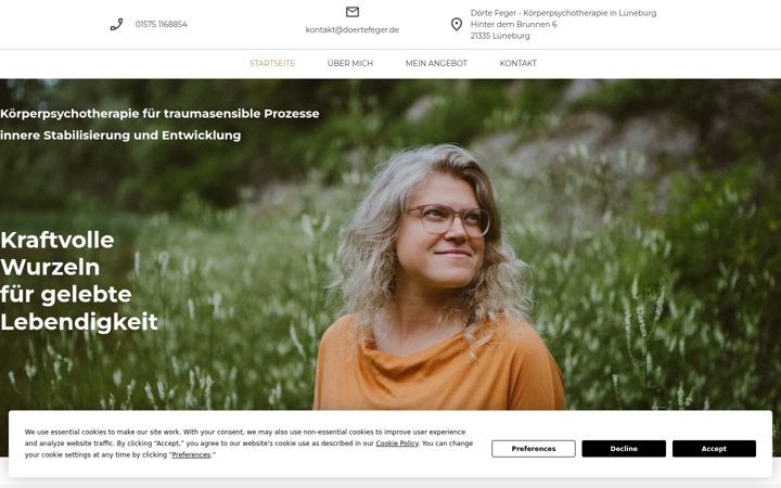 Screenshot of doertefeger.de