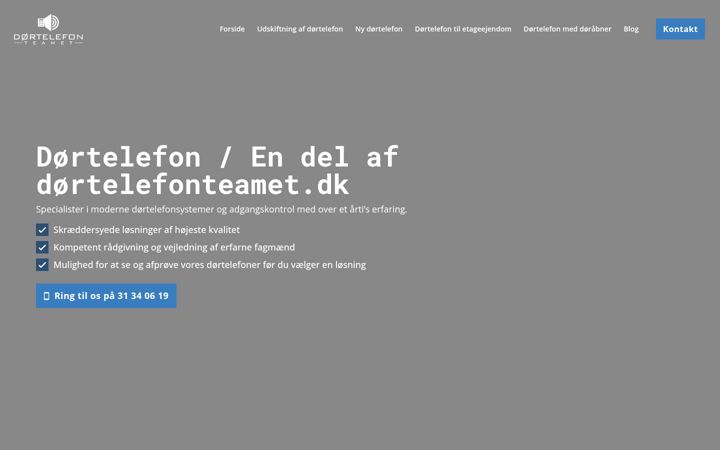 Screenshot of doertelefon.dk