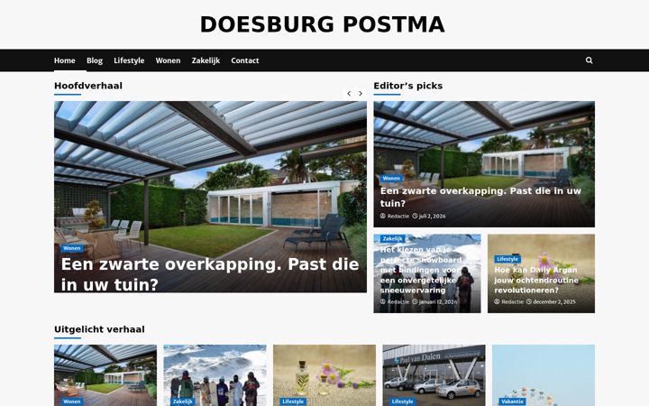 Captura de ecrã de doesburgpostma.nl