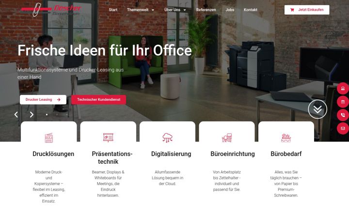 Screenshot of doescher.de