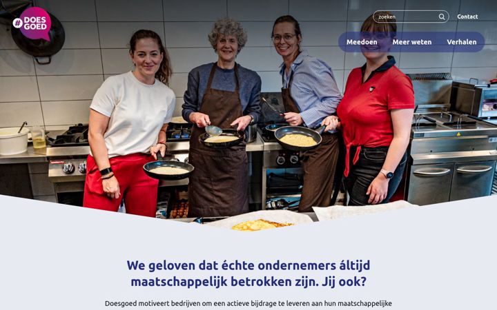 Skærmbillede af doesgoed.nl