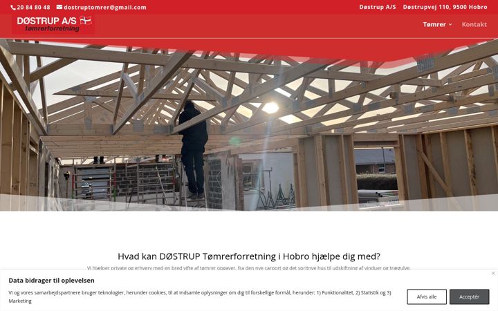 Snímek obrazovky doestrup-toemrer.dk