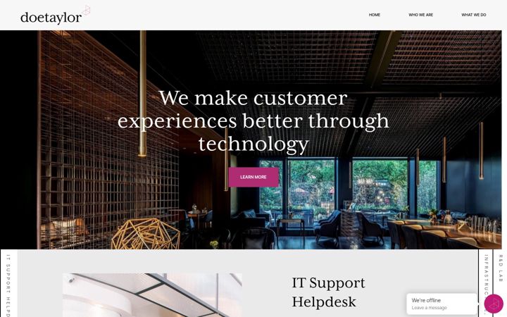 Screenshot of doetaylor.com