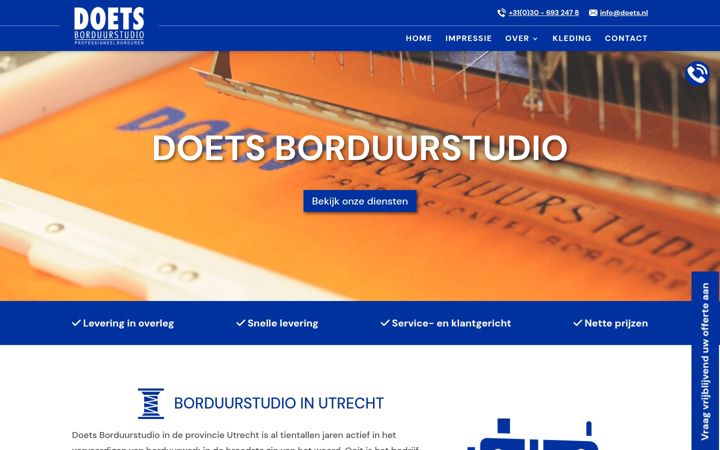 Captura de ecrã de doets.nl