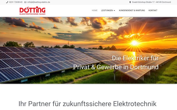 Screenshot of doetting-elektro.de
