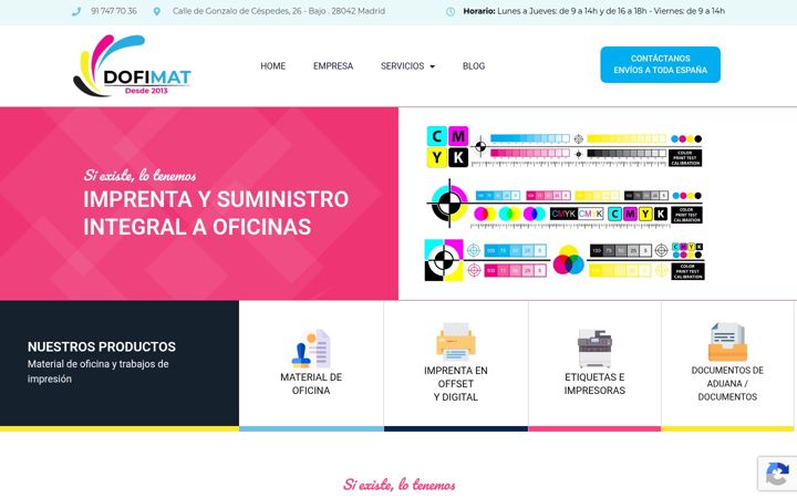 Screenshot of dofimat.es