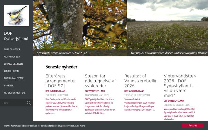 Screenshot of dofsydostjylland.dk
