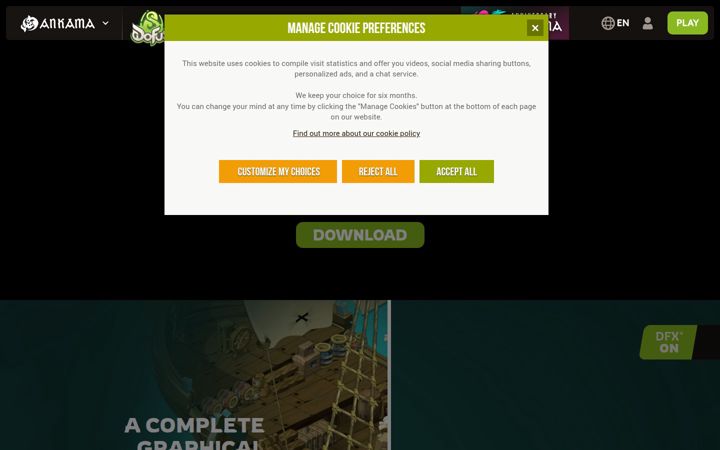 Екранна снимка на dofus.com