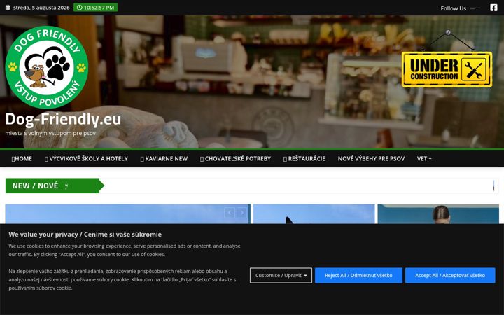 Screenshot of dog-friendly.eu
