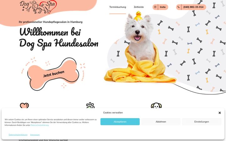 Screenshot of dog-spa.de