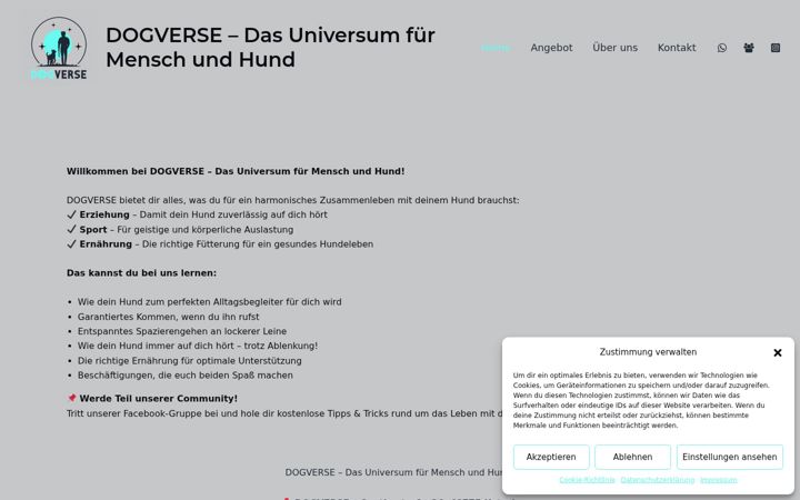 Screenshot of dog-verse.de