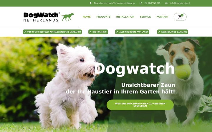Screenshot of dog-watch.de