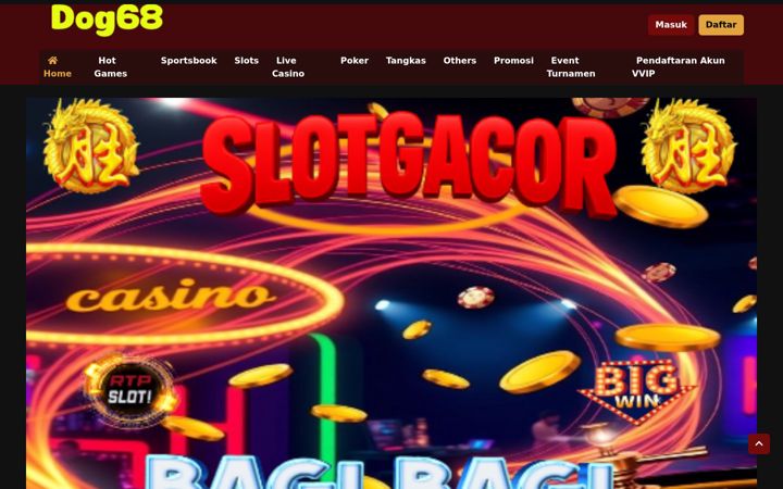 Snimka zaslona za dog68.net