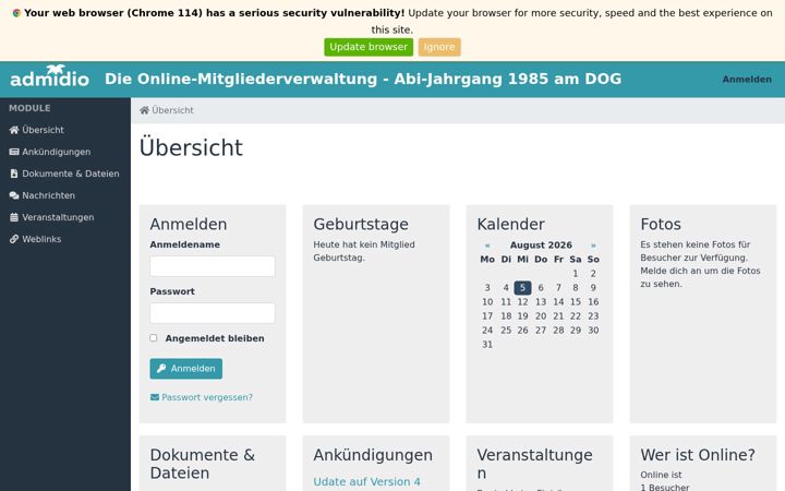 Screenshot of dog85.de