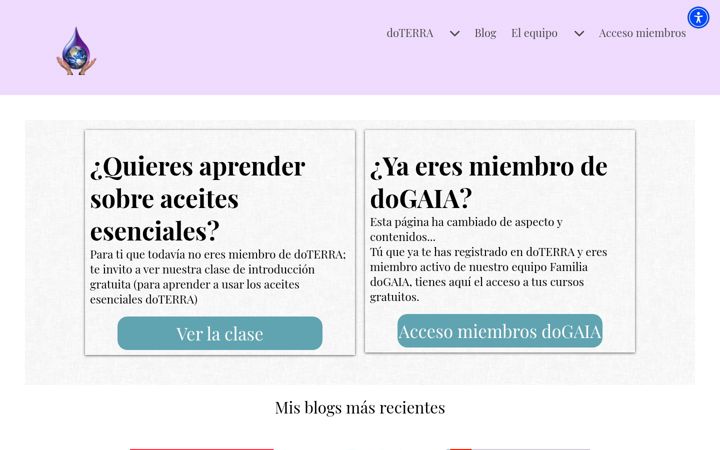 Screenshot of dogaia.com