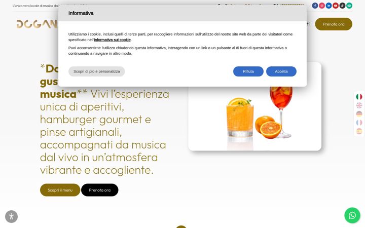 Screenshot of doganaduepuntozero.it