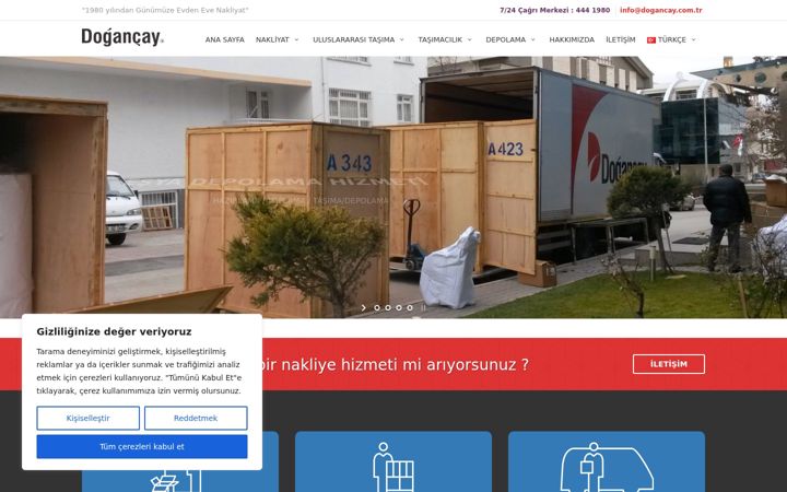 Екранна снимка на dogancaynakliyat.com.tr