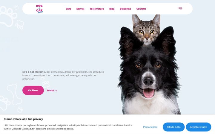 Screenshot of dogandcatmarket.it