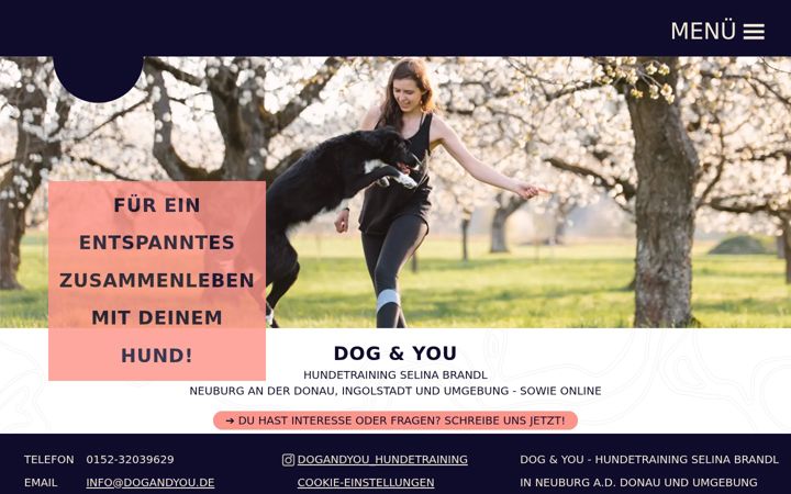 Screenshot von dogandyou.de