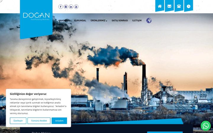Screenshot of doganmachine.com