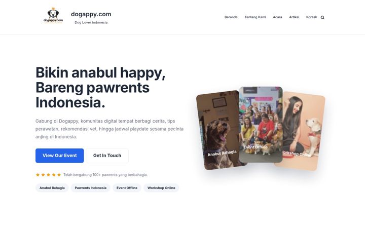 Screenshot of dogappy.com