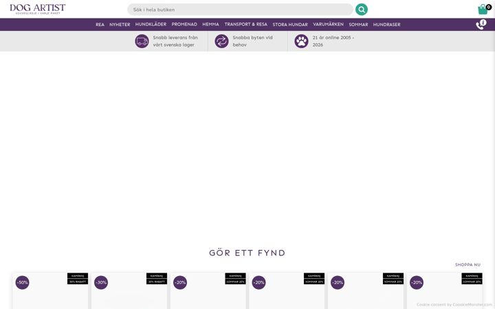 Screenshot of dogartist.se