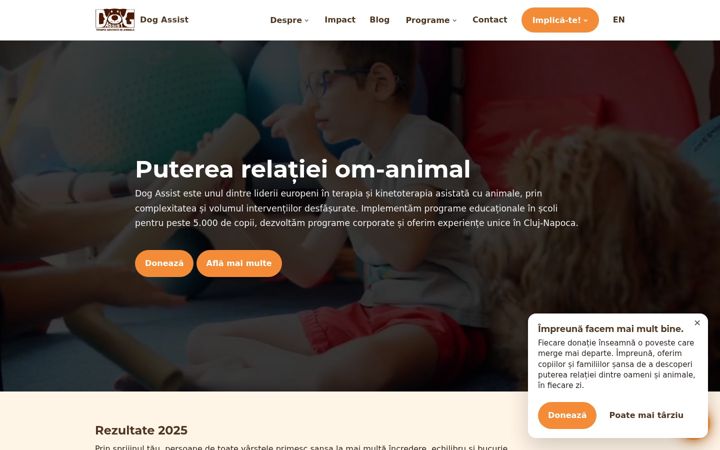 Skærmbillede af dogassist.ro