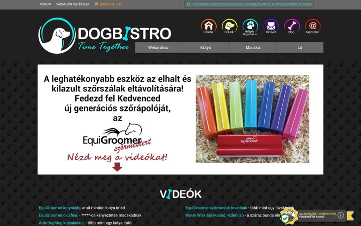 Screenshot of dogbistro.hu