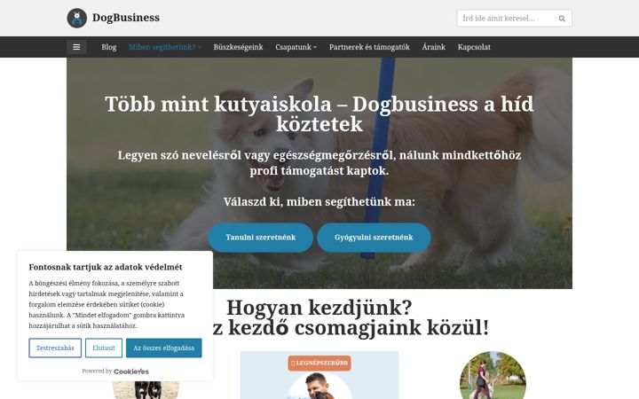Screenshot of dogbusiness.hu