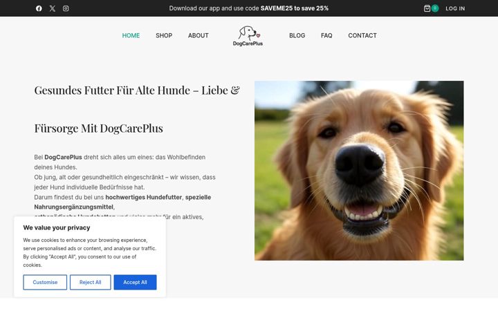 Screenshot of dogcareplus.de