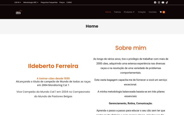 Screenshot of dogcenter.pt