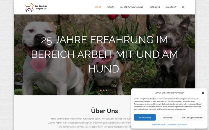 Screenshot of dogcoach-juergens.de