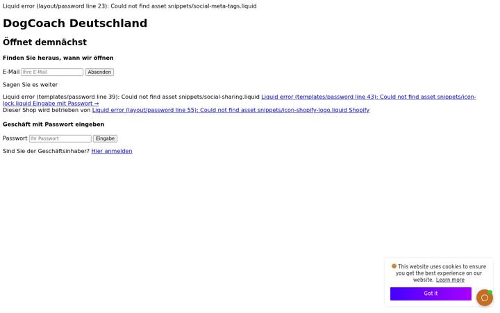 Screenshot of dogcoach.website