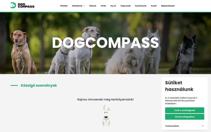 Screenshot of dogcompass.hu
