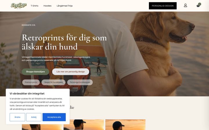 Screenshot of dogdaysco.se