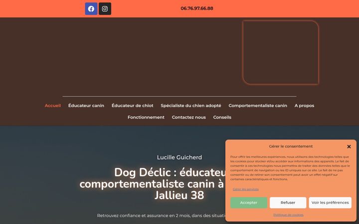 Screenshot von dogdeclic.fr