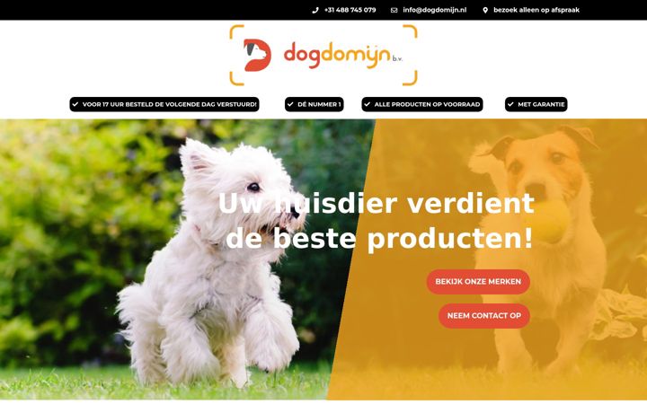 Screenshot of dogdomijn.nl