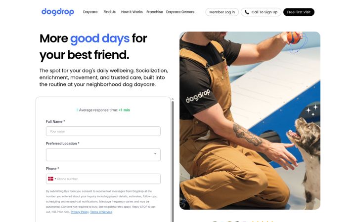 Screenshot του dogdrop.co