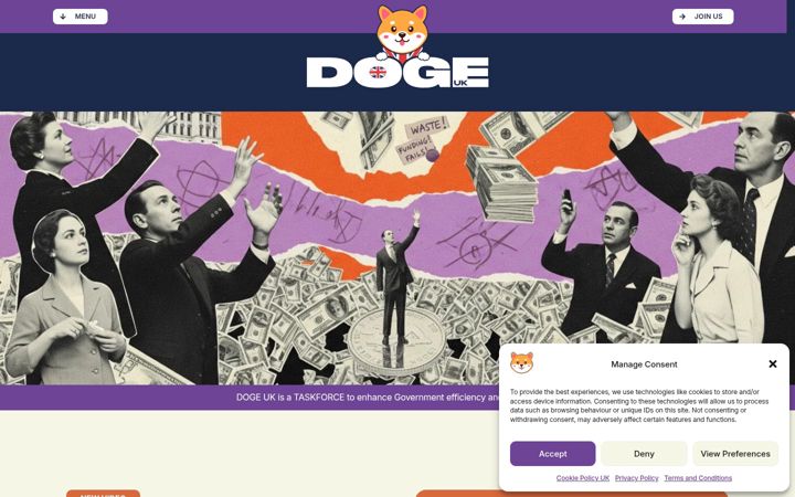 Screenshot of doge-uk.com
