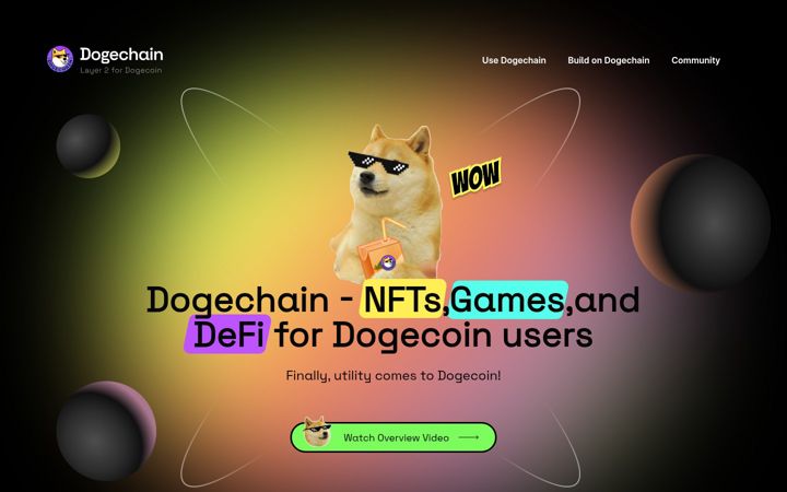 Screenshot of dogechain.dog