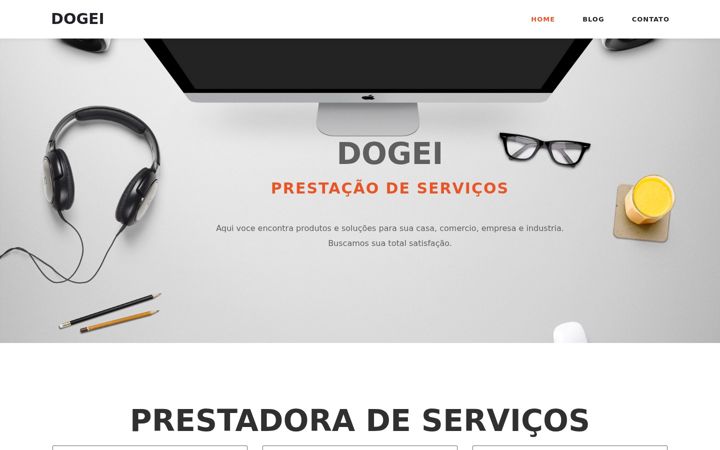 Screenshot of dogei.com.br