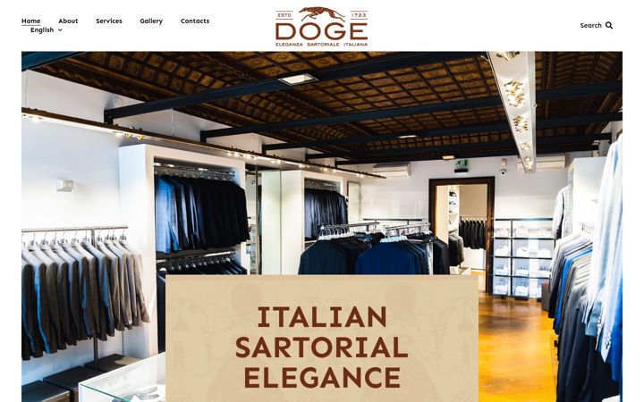 Screenshot of dogesartoriale.it
